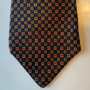 🎉. XMI CLASSIC Tie Men’s Silk Blue w/Red Green Gold Like New Condition